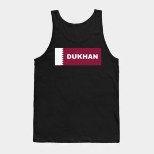 Dukhan City in Qatar Flag Tank Top